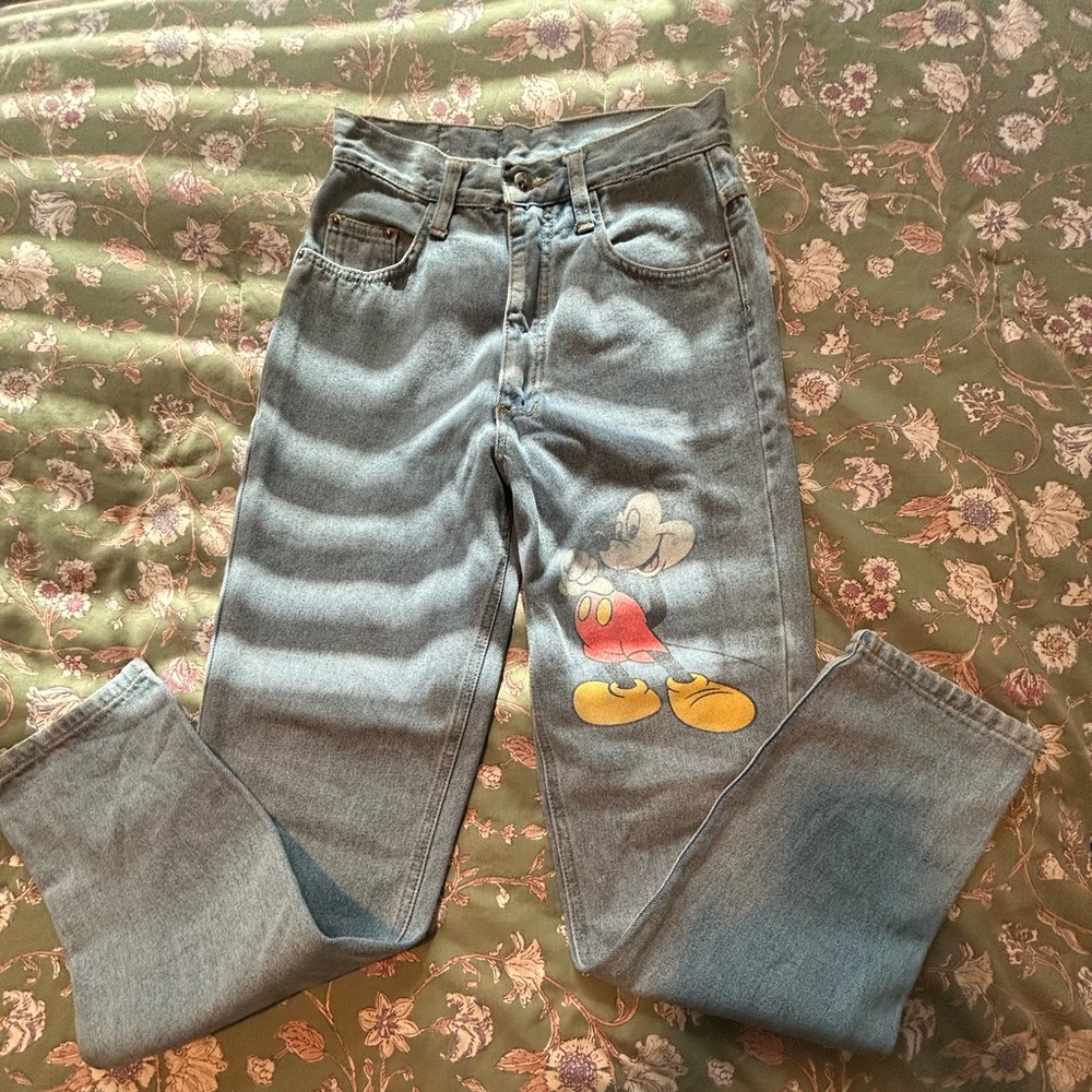 Jerry Leigh Walt Disney Vintage Mickey Mouse Jeans